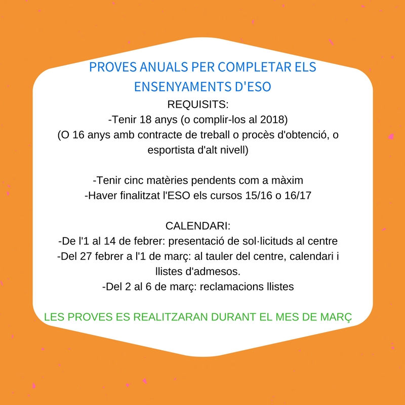 PROVES ANUALS PER COMPLETAR ELS ENSENYAMENTS DESO 3